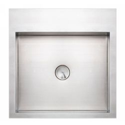 Whitehaus WHNCMB001 NOAH Stainless Steel Square Wall Mount Bath Sink