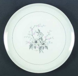 Harmony House China Nanette Dinner Plate, Fine China Dinnerware   Pink & White F