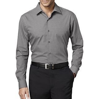 Van Heusen Night Stripes Woven Shirt, Black, Mens