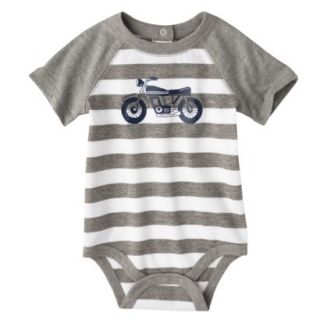 Circo Newborn Boys Motorcycle Bodysuit   Grey Stripe 18 M