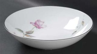 Style House Dawn Rose 9 Round Vegetable Bowl, Fine China Dinnerware   Pink Rose