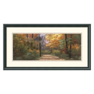 J and S Framing LLC Autumn Road Panel Framed Wall Art   25.46W x 13.46H in.