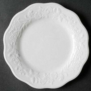 Mikasa Country Villa Bread & Butter Plate, Fine China Dinnerware   Bone, White,