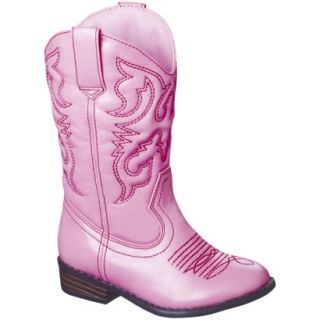 Toddler Girls Cherokee Gregoria Cowboy Boot   Pink 5