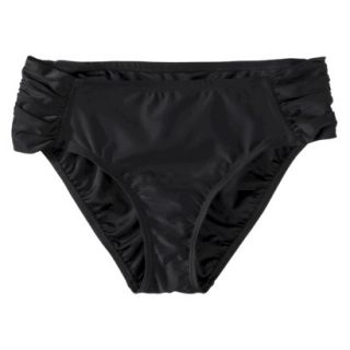 Pure Energy Womens Plus Size Hipster Swim Bottoms   Black 16W/18W