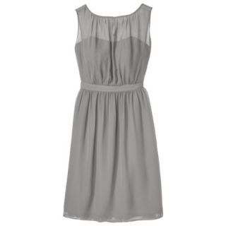 TEVOLIO Womens Plus Size Chiffon Illusion Sleeveless Dress   Cement   28W