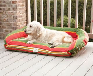 Watershed Outdoor Deep Dish Dog Bed Cover/Liner / Medium Dog Bed Cover   Only Sale Color(s) Cabana Stripe, Cabana Stripe,