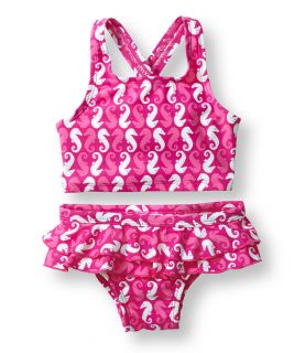 Infant And Toddler Girls Sea Spray Swimsuit, Two Piece Toddler