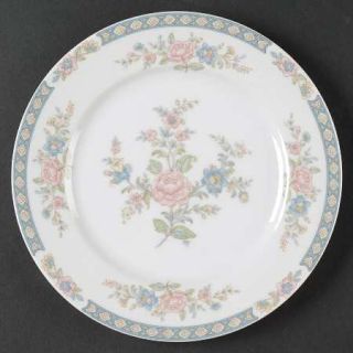 Towne Summer Love Salad Plate, Fine China Dinnerware   Pink/Blue/Yellow On White