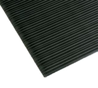 NoTrax Comfort Rest Anti Fatigue Floor Mat, 3 x 5 ft, 9/16 in Thick, Ribbed, Coal