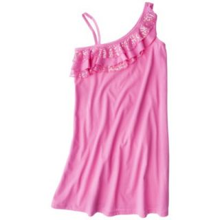 Xhilaration Girls Maxi Swim Cover Up Dress   Pink XL