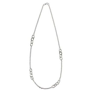 Womens Fashion Long Necklace   Silver(37)