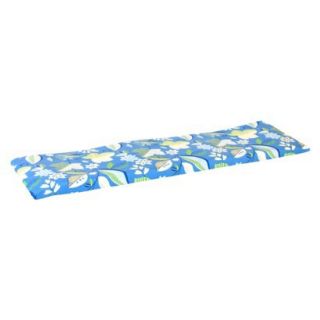 Outdoor Bench/Loveseat/Swing Cushion   Blue/Green Floral
