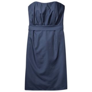TEVOLIO Womens Plus Size Taffeta Strapless Dress   Academy Blue   24W