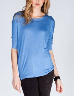 Essential Womens Super Soft Tunic Blue In Sizes X Small, Small, Large