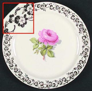 Taylor, Smith & T (TS&T) 1958 1/2 Luncheon Plate, Fine China Dinnerware   Gold F