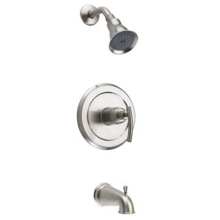 Fontaine Vincennes Brushed Nickel Single Handle Tub And Shower Faucet With Valve Set