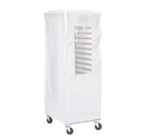 Browne Foodservice Heavy Duty Flame Resistant Rack Cover, End Load, White