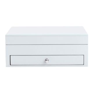 Reed and Barton Corp High Gloss Finish Pearl Jewelry Box   6.75W x 3.75H in.