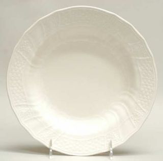Mikasa Renaissance White Large Rim Soup Bowl, Fine China Dinnerware   White, Emb