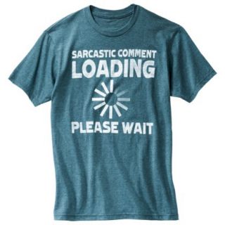 Sarcastic Comment Mens Graphic Tee   Baltic Teal Heather Xxl