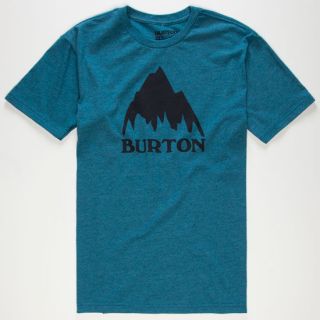 Mountain Logo Mens T Shirt Blue In Sizes Medium, X Large, Large, Small,