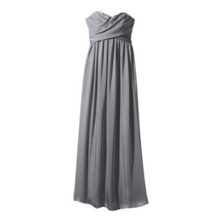 TEVOLIO Womens Plus Size Satin Strapless Maxi Dress   Cement   22W