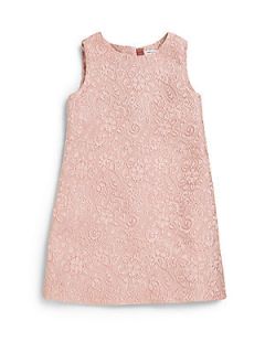 Dolce & Gabbana Girls Brocade Dress   Pale Pink