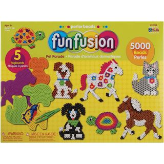 Perler Fun Fusion Fuse Bead Design and Go Activity Kit