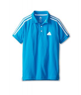 adidas Kids Short Sleeve Tech Polo Boys Short Sleeve Pullover (Blue)