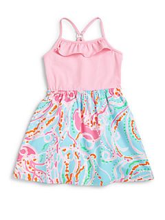 Lilly Pulitzer Kids Toddlers & Little Girls Dory Dress   Pink 