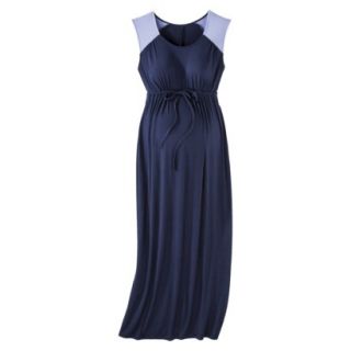Liz Lange for Target Maternity Cap Sleeve Maxi Dress   Blue/Perwinkle M