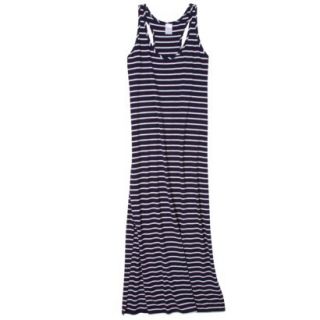 Merona Womens Stripe Maxi Swim Coverup Dress  Navy XS