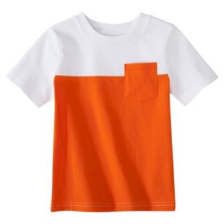 Circo Infant Toddler Boys Short Sleeve Color Block Tee   Orange 18 M