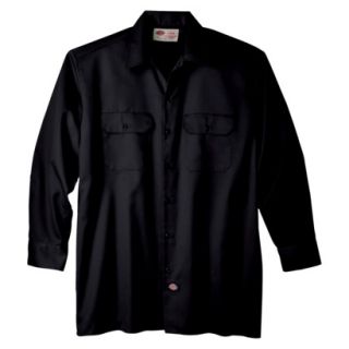 Dickies Mens Original Fit Twill Work Shirt   Black XXXL