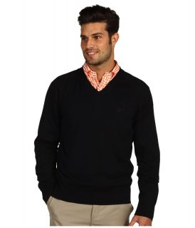 Original Penguin Kris V Neck Sweater Mens Long Sleeve Pullover (Black)