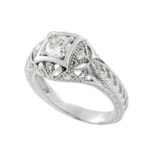 Pave Style Round Cut Ring   7.0