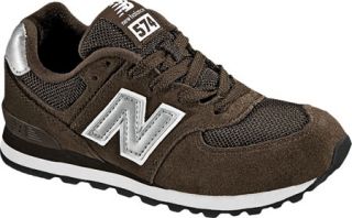 Childrens New Balance KL574   Chocolate/Silver Casual Shoes