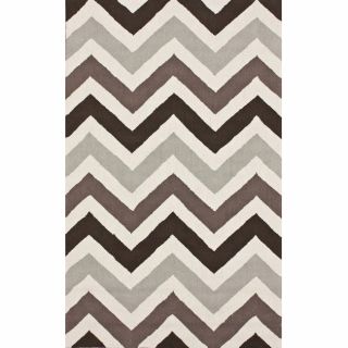 Nuloom Handmade Chevron Wool Rug (76 X 96) (Dark ivoryPattern AbstractTip We recommend the use of a non skid pad to keep the rug in place on smooth surfaces.All rug sizes are approximate. Due to the difference of monitor colors, some rug colors may vary