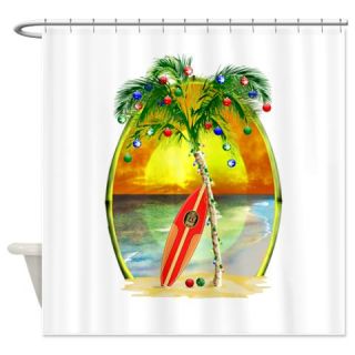  Christmas Beach Sunset Shower Curtain  Use code FREECART at Checkout