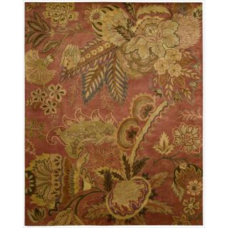 Nourison Hand tufted Jaipur Flame Red Wool Rug