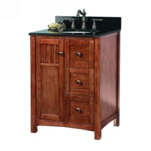 Foremost FMKNCABK2522 Knoxville 25 W X 22 D Vanity with Granite Top