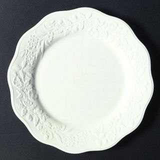 Mikasa Country Villa Dinner Plate, Fine China Dinnerware   Bone, White, Embossed