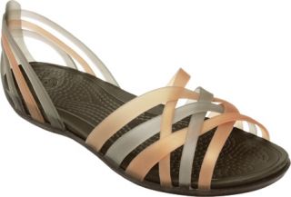 Womens Crocs Huarache Flat   Bronze/Espresso Casual Shoes