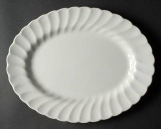 Franciscan Old Chelsea 12 Oval Serving Platter, Fine China Dinnerware   White,