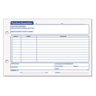 Tops Purchasing Requisition Pad