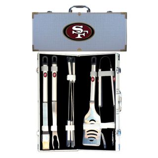 Nfl 8 piece Stainless Steel Barbecue Set With Aluminum Case