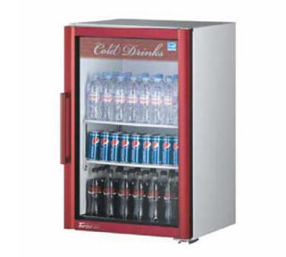 Turbo Air Refrigerated Merchandiser w/ 1 Door & 3 Shelves, White, 7.6 cu ft