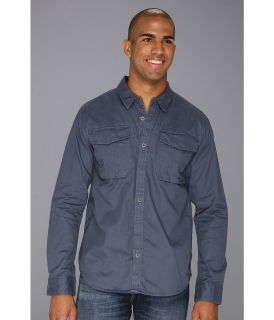 Prana Seiger L/S Woven Mens Long Sleeve Button Up (Blue)