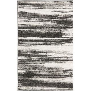 Deco Inspired Dark Grey/ Light Grey Rug (8 X 10)